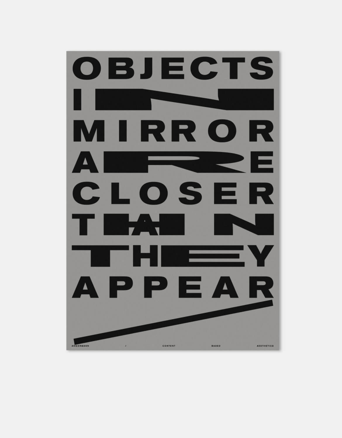 Plakat | Reflexion | Mirror | Typografie