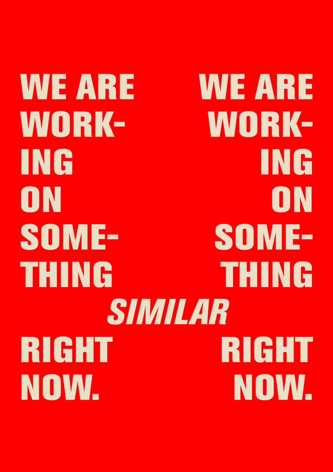 Poster | Design | Red | Typography