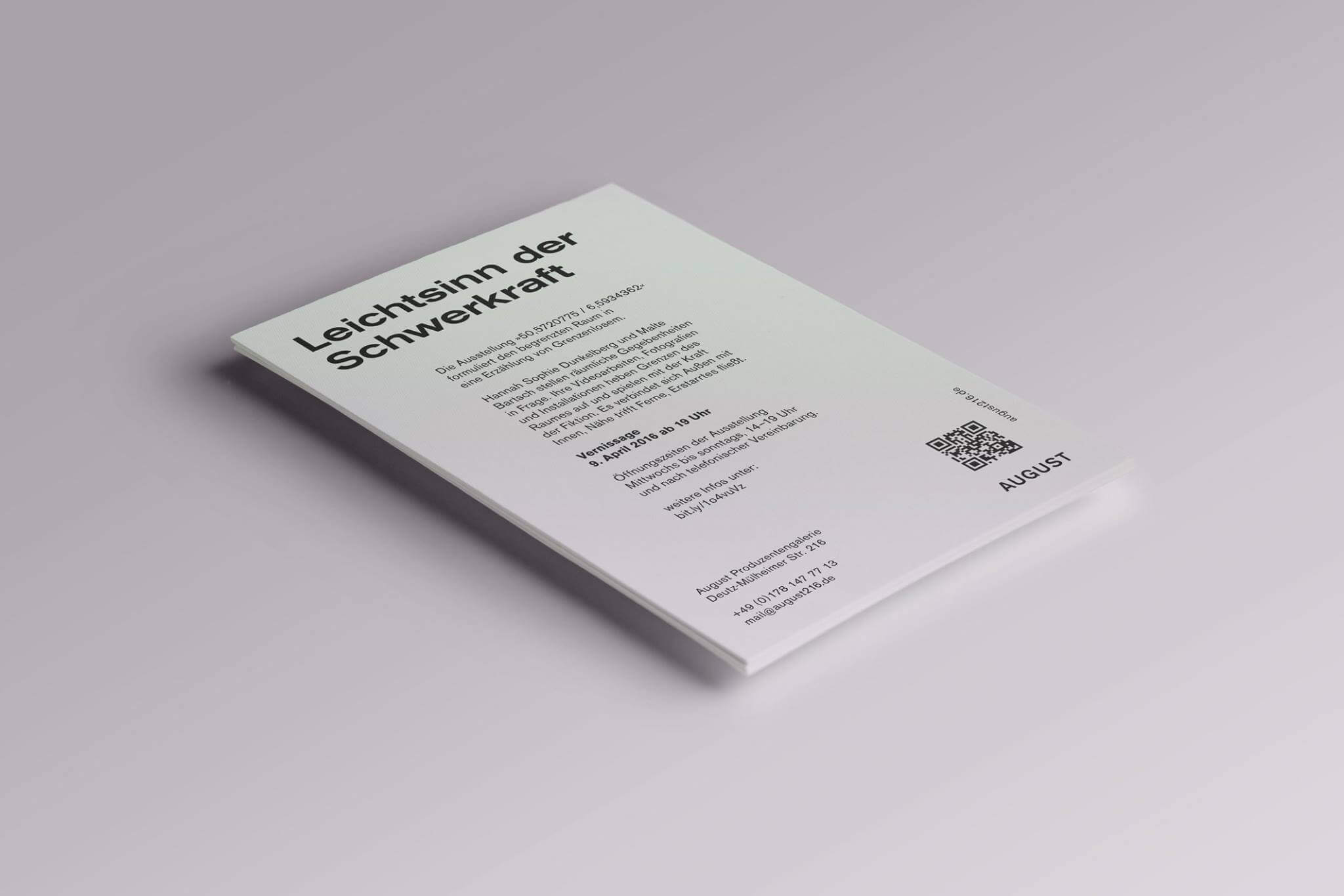 Daniel Angermann – Hannah Sophie Dunkelberg & Malte Bartsch – Flyer | Typography | Art Flyer | Typography | Art