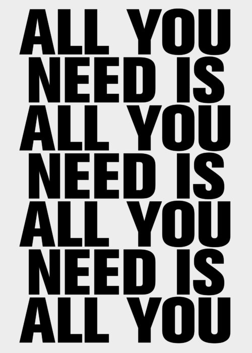 Daniel Angermann Poster All you need 3