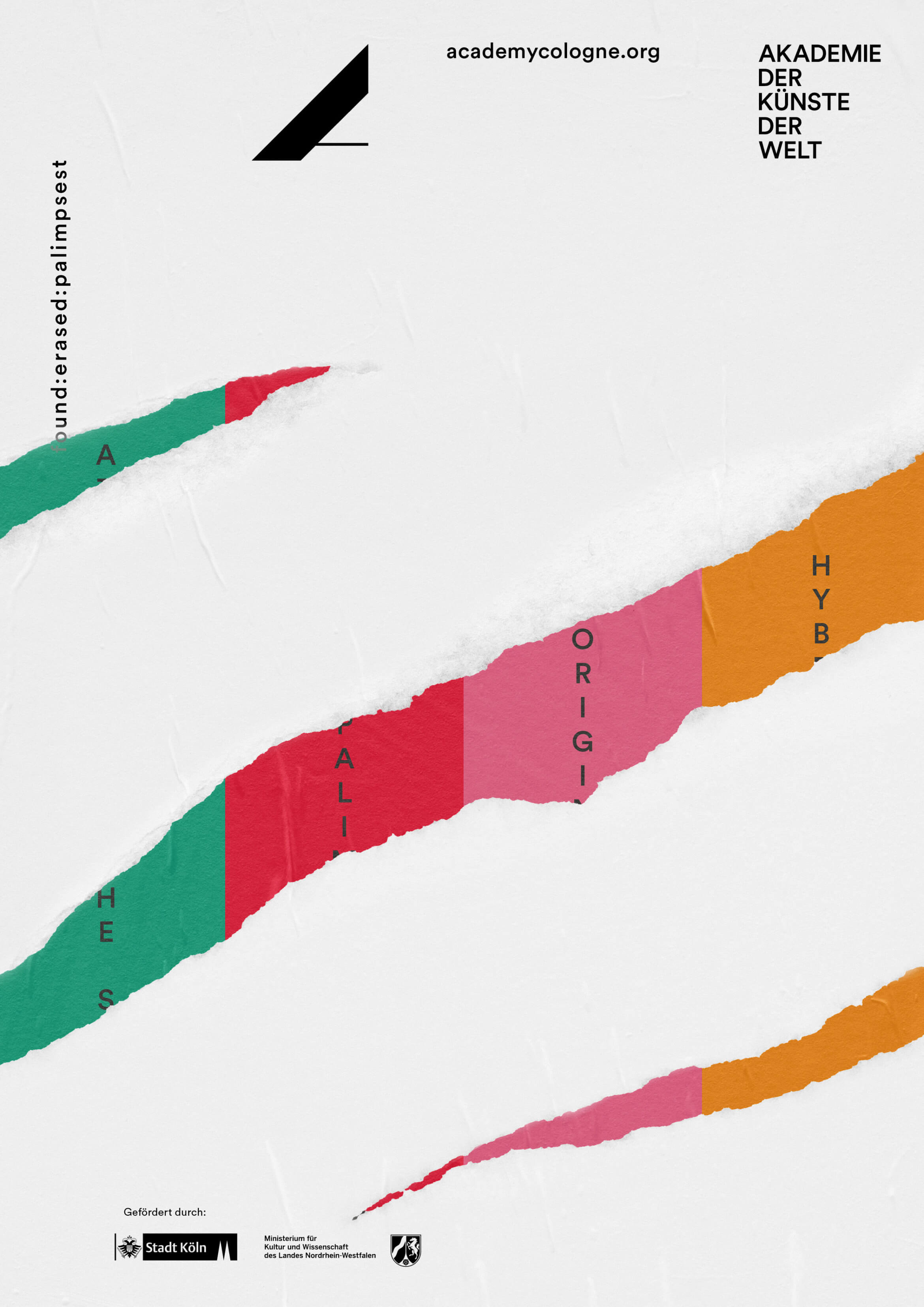 FOUND:ERASED:PALIMPSEST | Artwork | Poster | Design | Kampagne