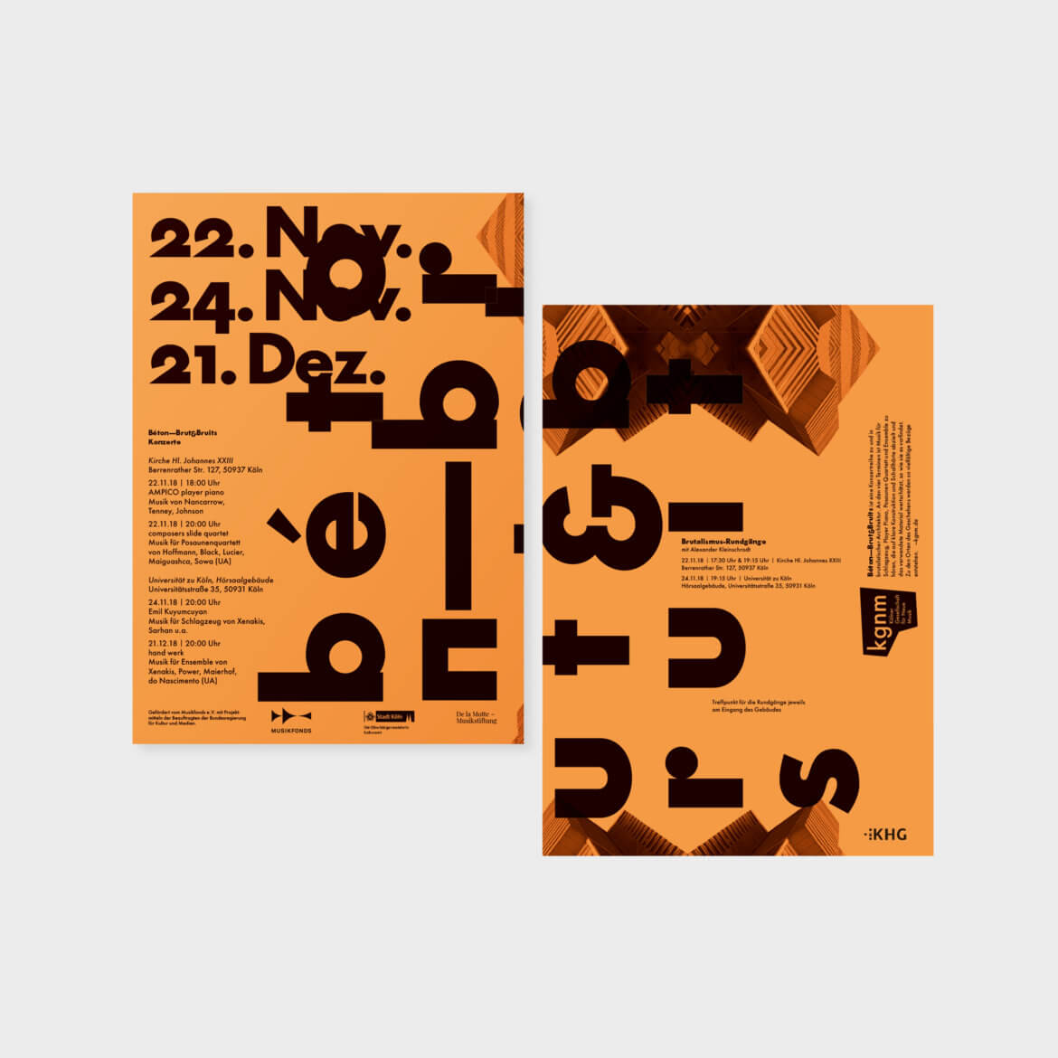 Plakat | Neue Musik | Design | Typografie | Futura