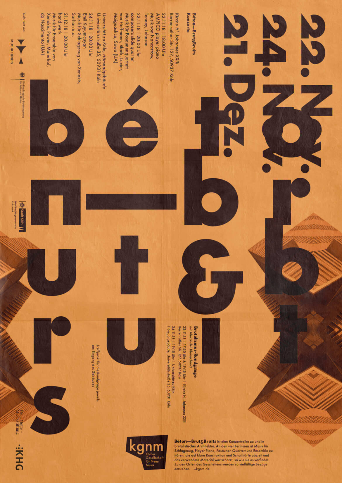 Plakat | Neue Musik | Design | Typografie | Futura