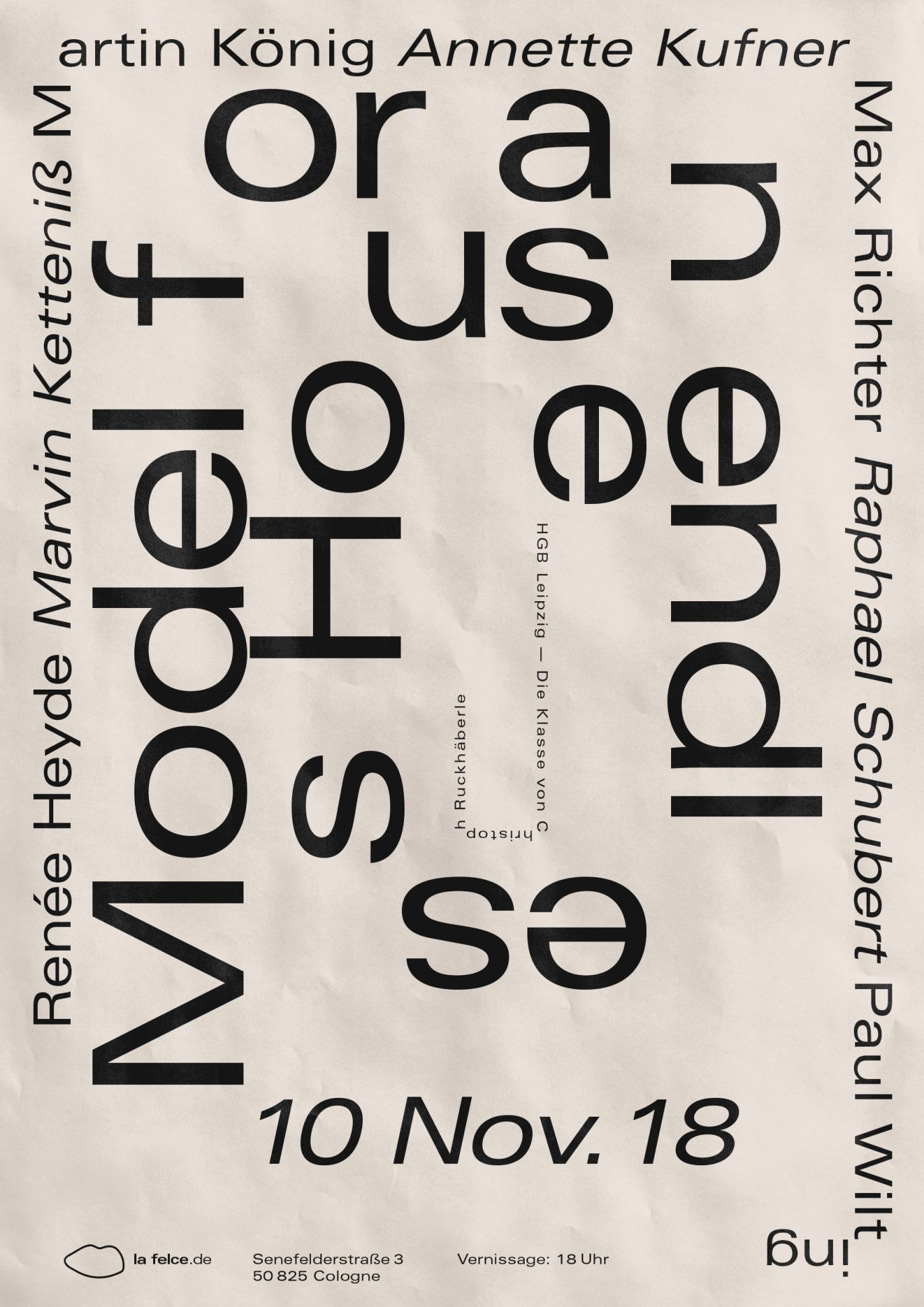 Daniel Angermann | Model for an endless house | HGB Leipzig | Posterdesign