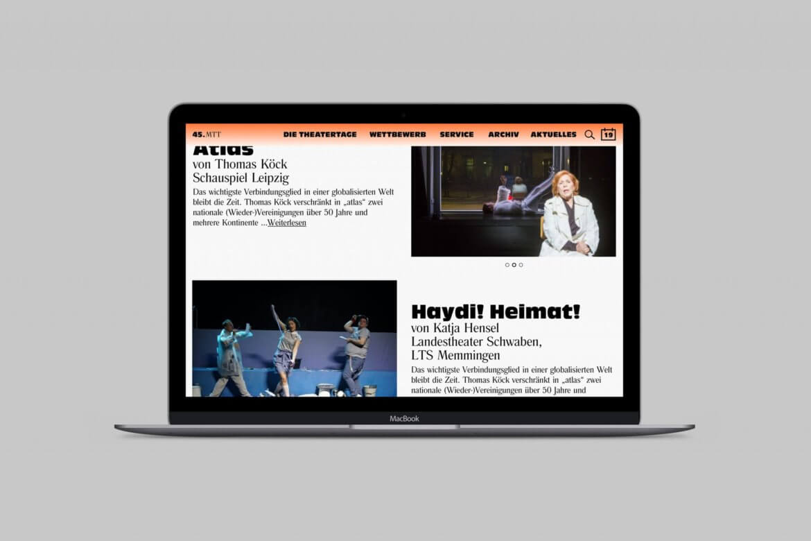 Design | Website | Mülheimer Theatertage | Stücke