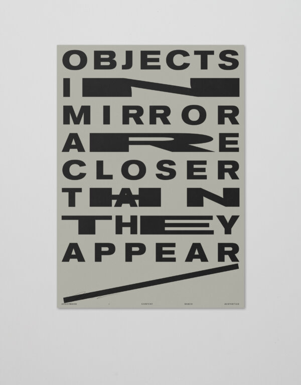 Plakat | Reflexion | Mirror | Typografie