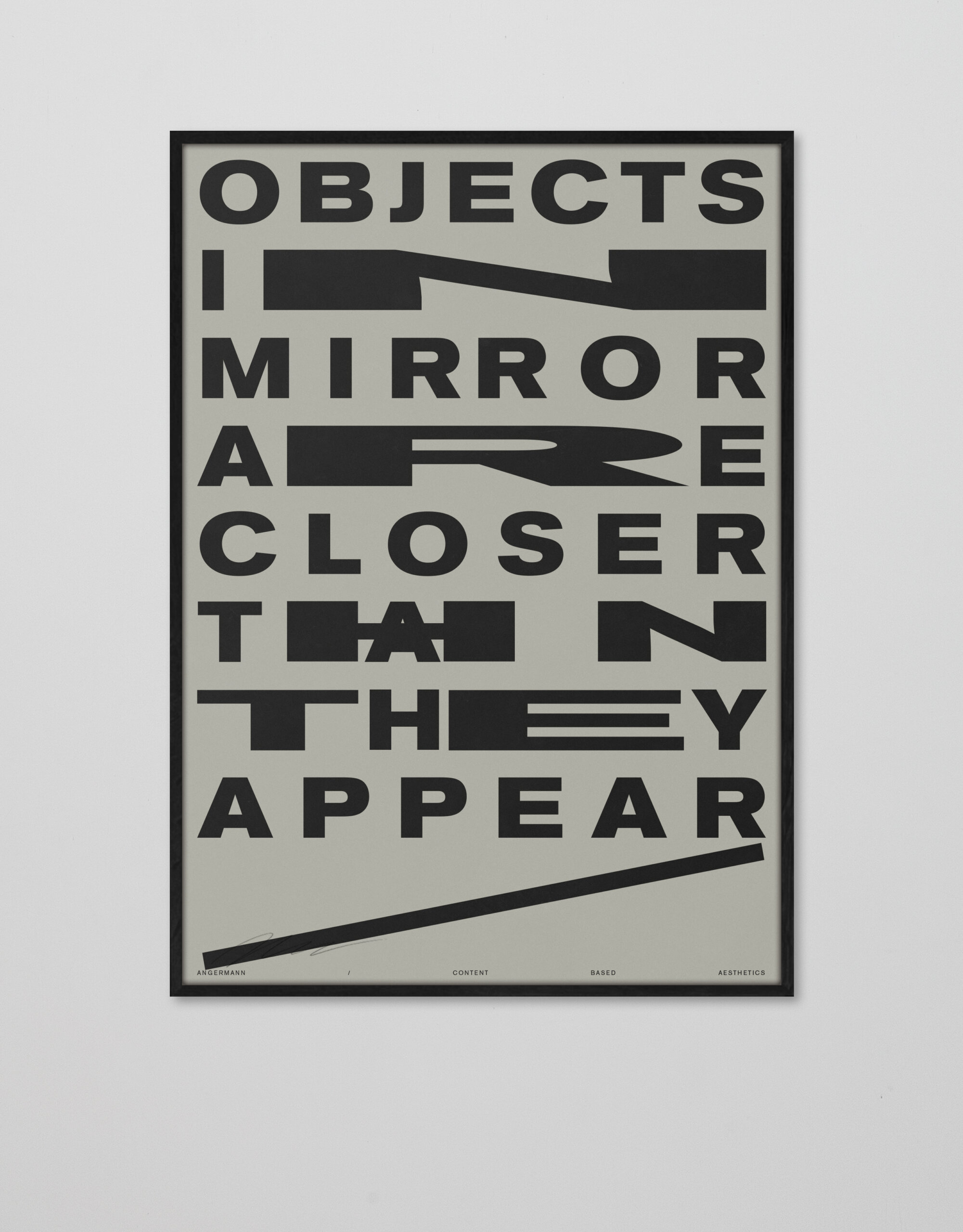 Plakat | Reflexion | Mirror | Typografie
