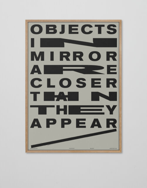 Plakat | Reflexion | Mirror | Typografie