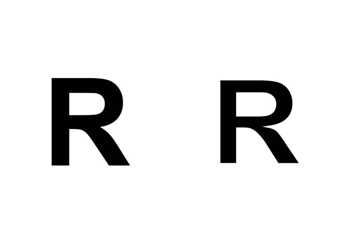 Letter | Typeface | Barial | Letter R