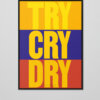 Plakat | Poster | Try Dry Cry | Daniel Angermann
