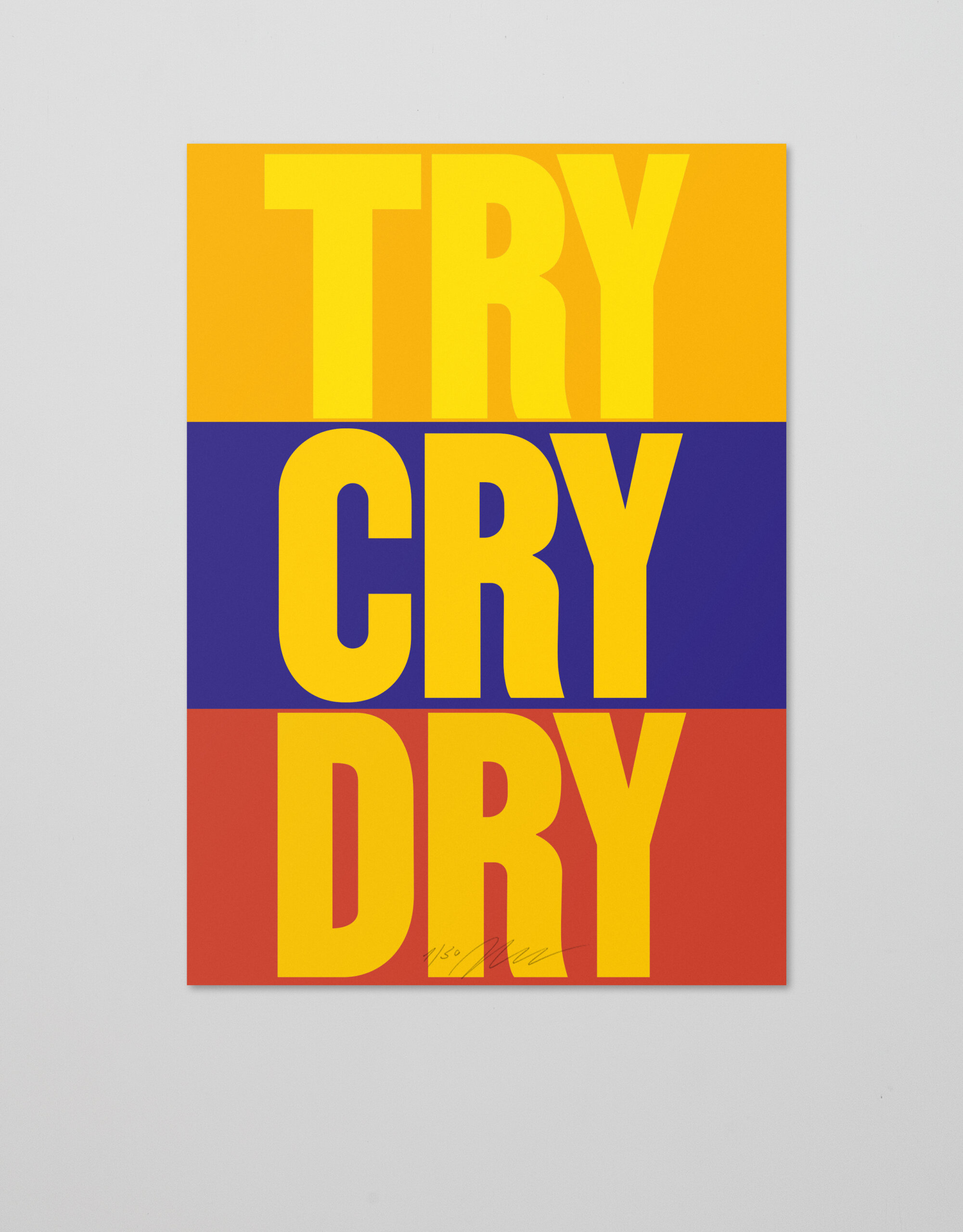 Plakat | Poster | Try Dry Cry | Daniel Angermann