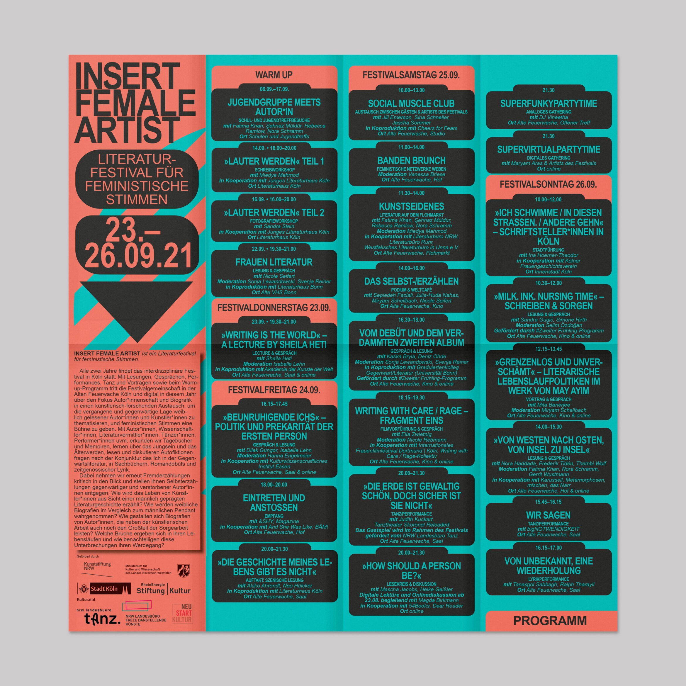Programm | Insert female artist | köln