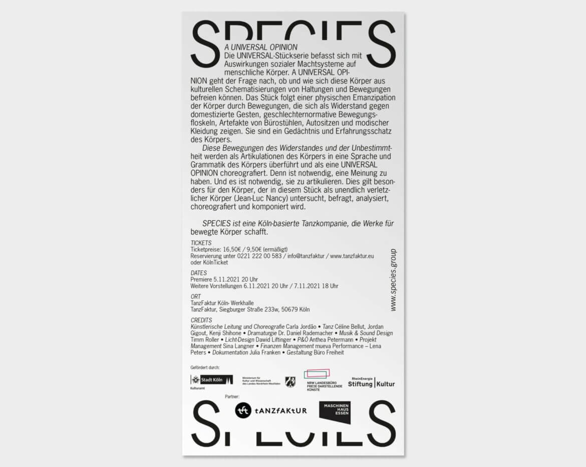 Plakat | Tanz | Köln | Haut