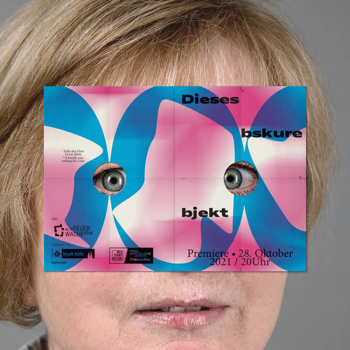 Frau | Grafik | Objekt | Flyer | Bunt