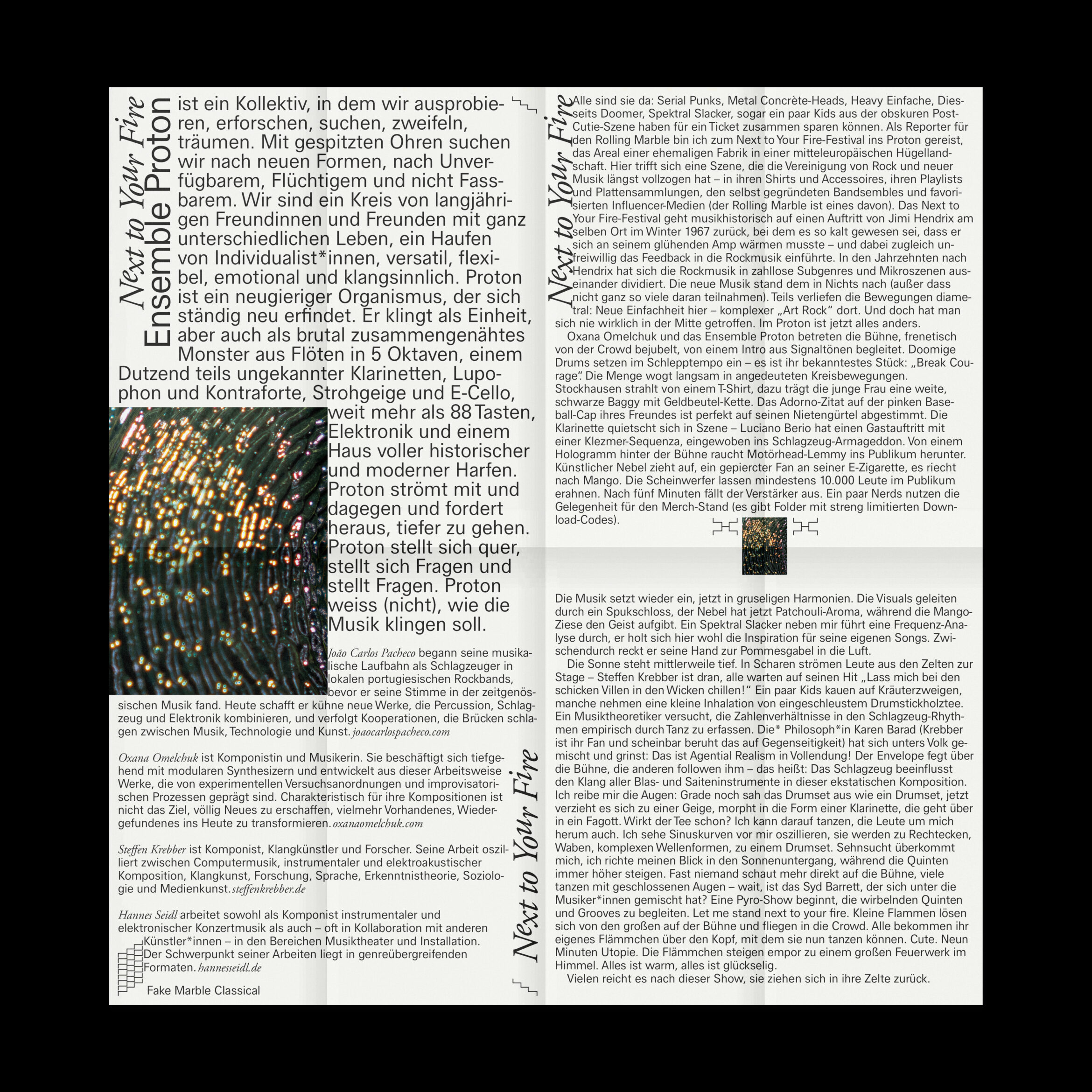 Faltflyer | Musik | Design | Typografie