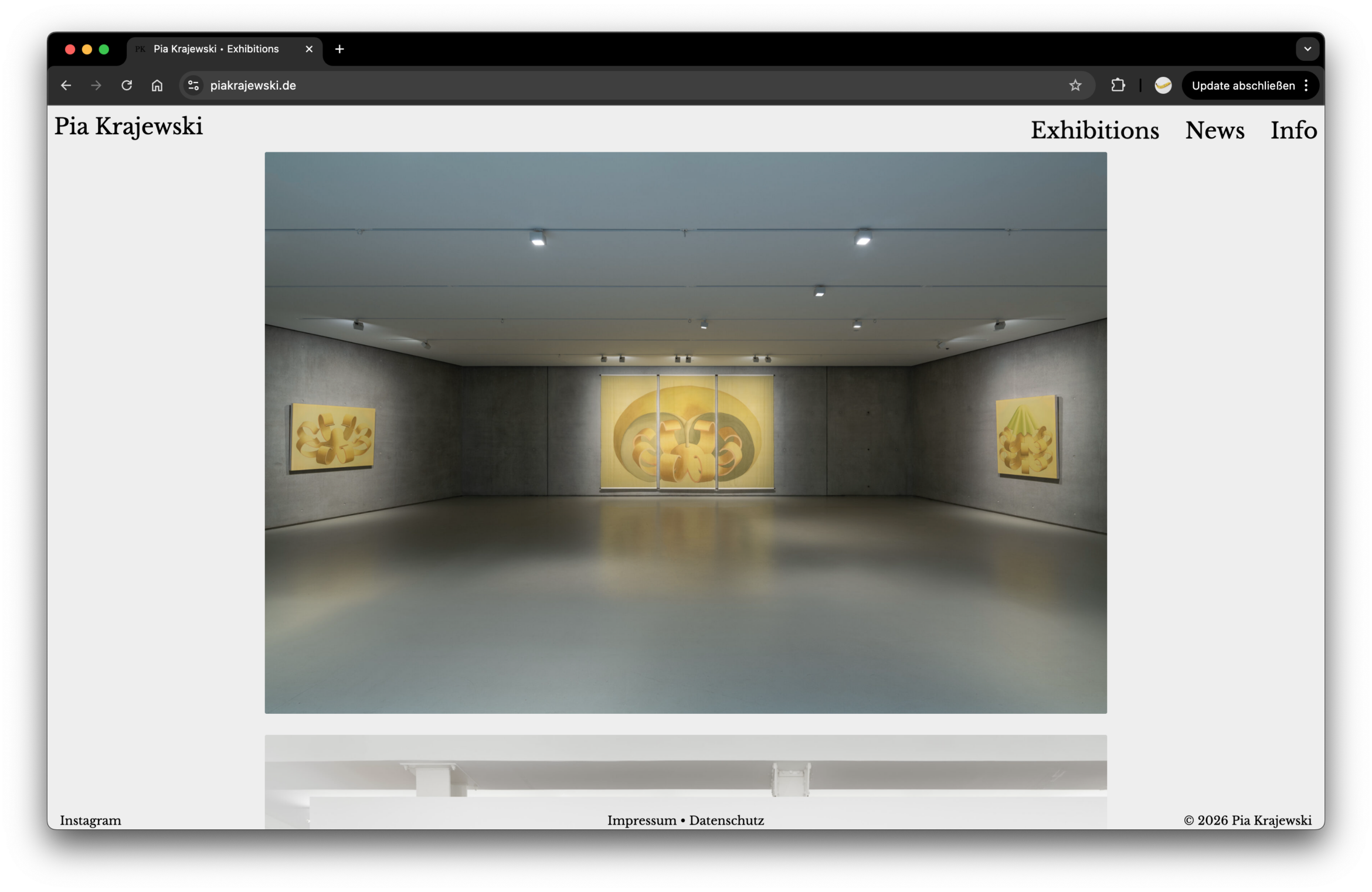 Website | UX | UI | Design | Pia Krajewski | Webdesign | Portfolio | Daniel Angermann