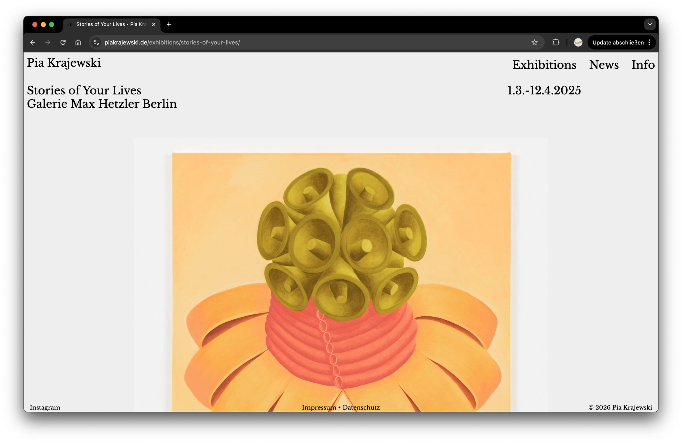 Website | UX | UI | Design | Pia Krajewski | Webdesign | Portfolio | Daniel Angermann