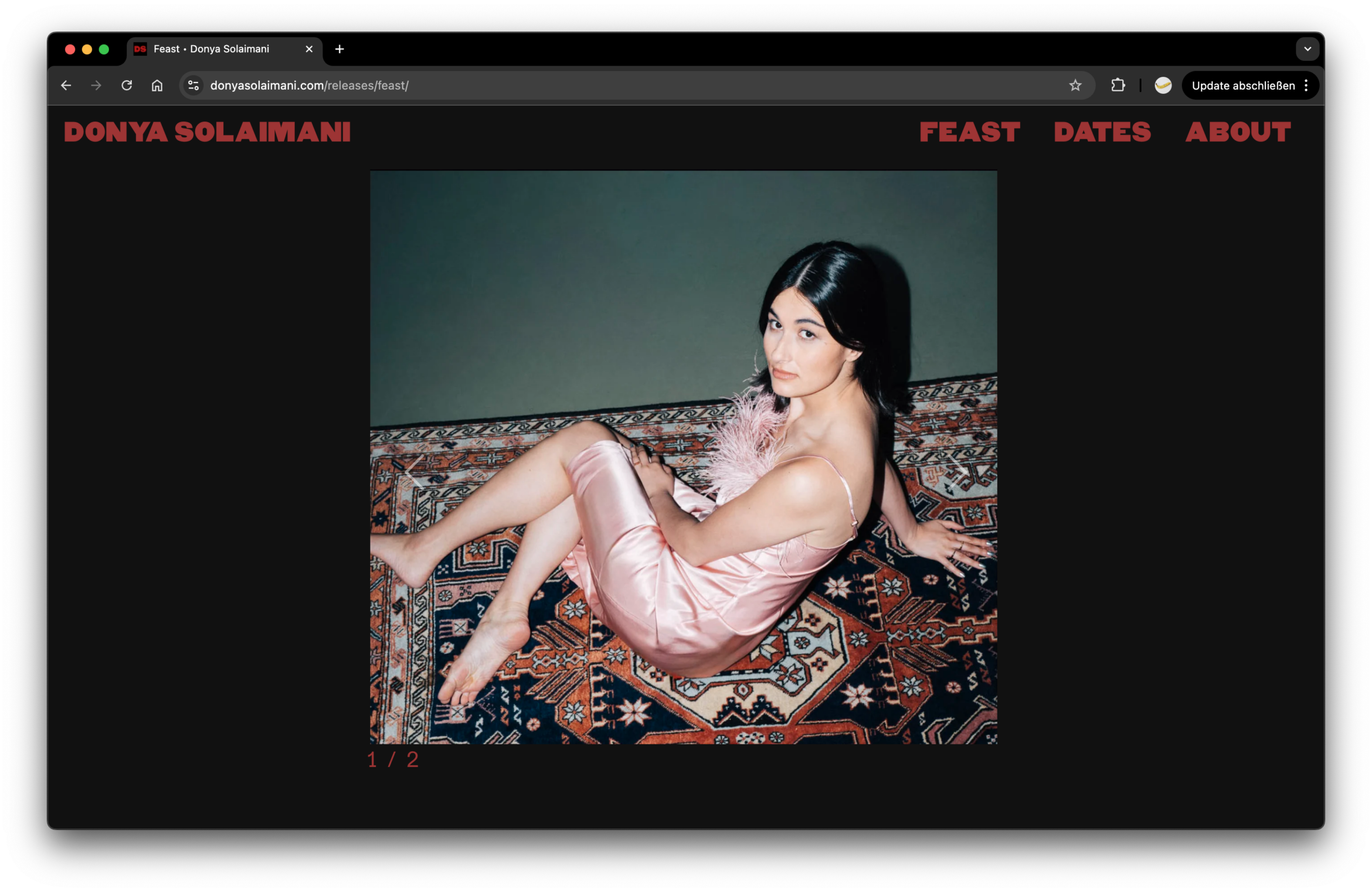 Website | UX | UI | Design | Donya Solaimani | Typography | Daniel Angermann