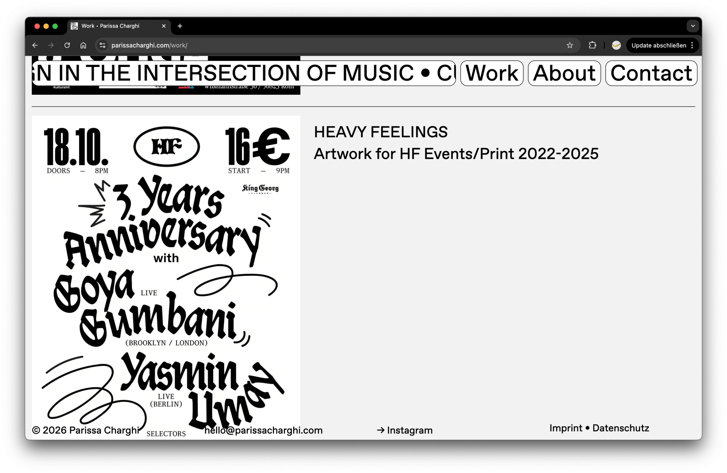 Website | UX | UI | Design | Parissa Charghi | Typography | Website | UX | UI | Design | Donya Solaimani | Typography | Daniel Angermann